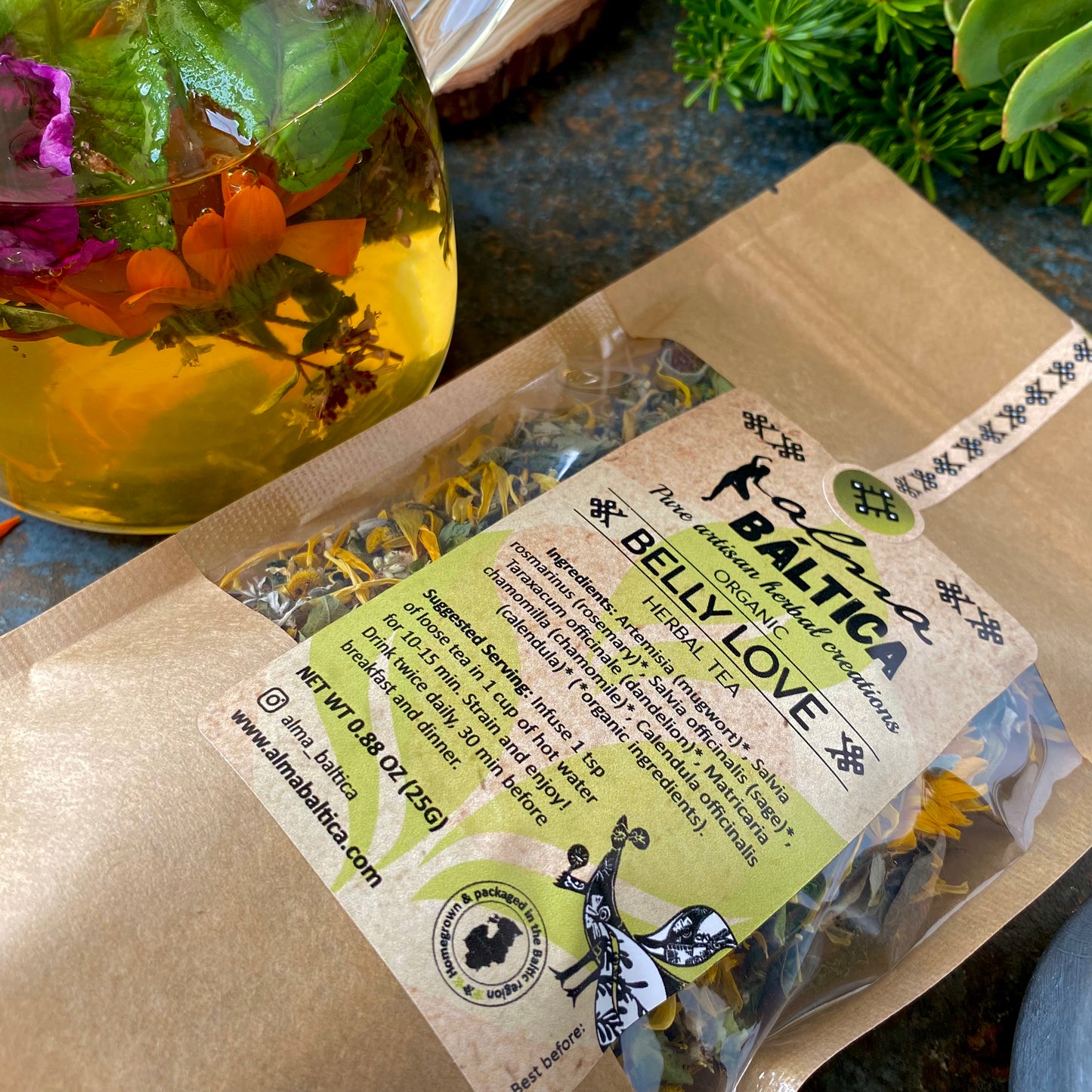 organic herbal tea for stomach pain