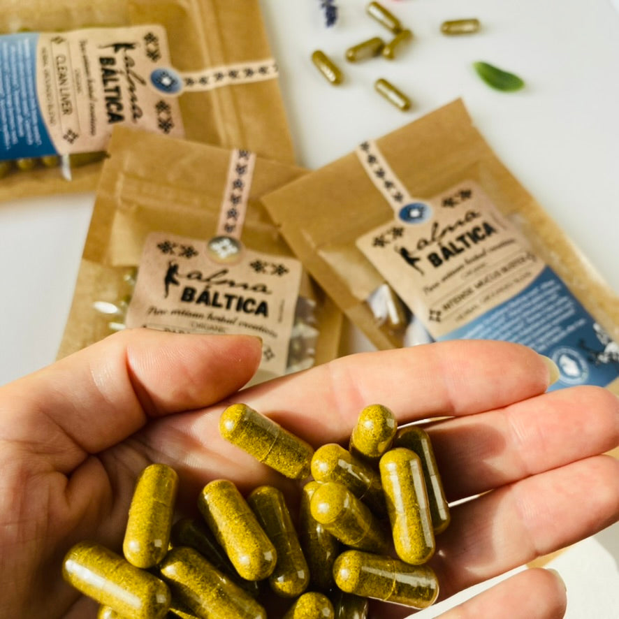 Herbalist made organic capsules for detox and total body cleanse. Homegrown organic ingredients. Handmade herbal remedies to clean out and rid the body of parasites and toxins
