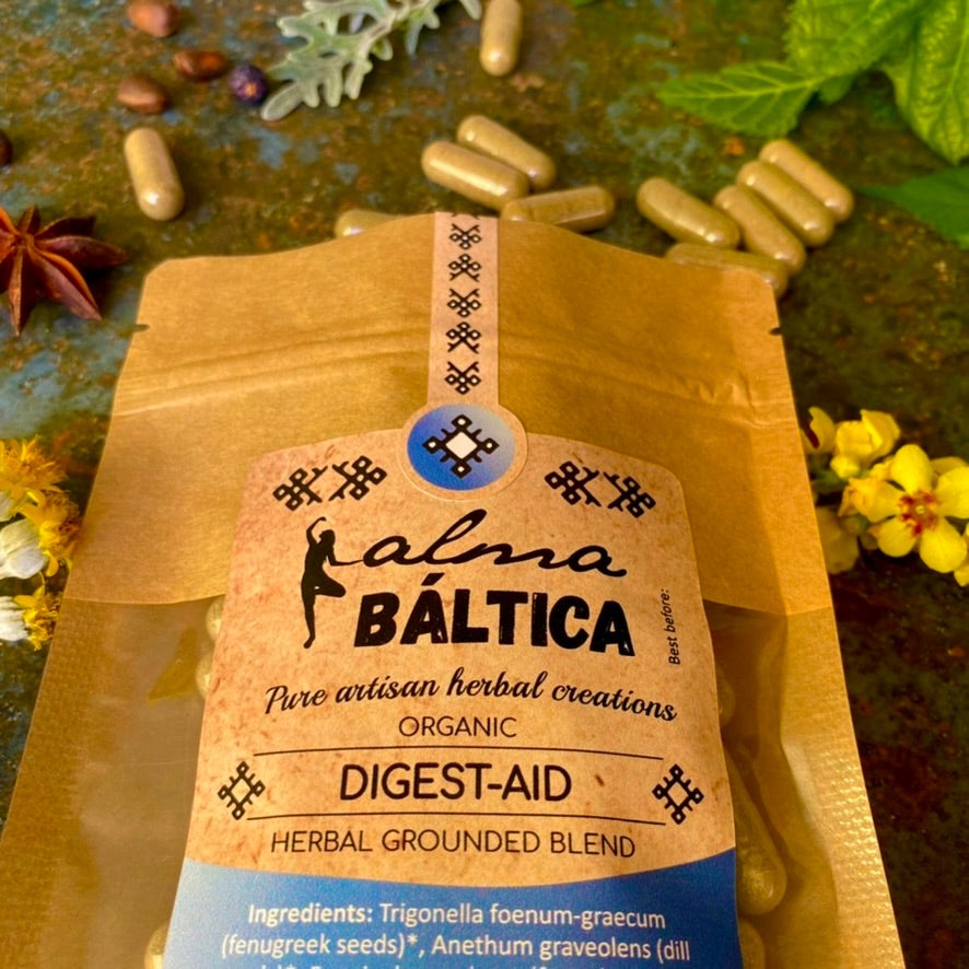 pure organic herb capsules for digestion