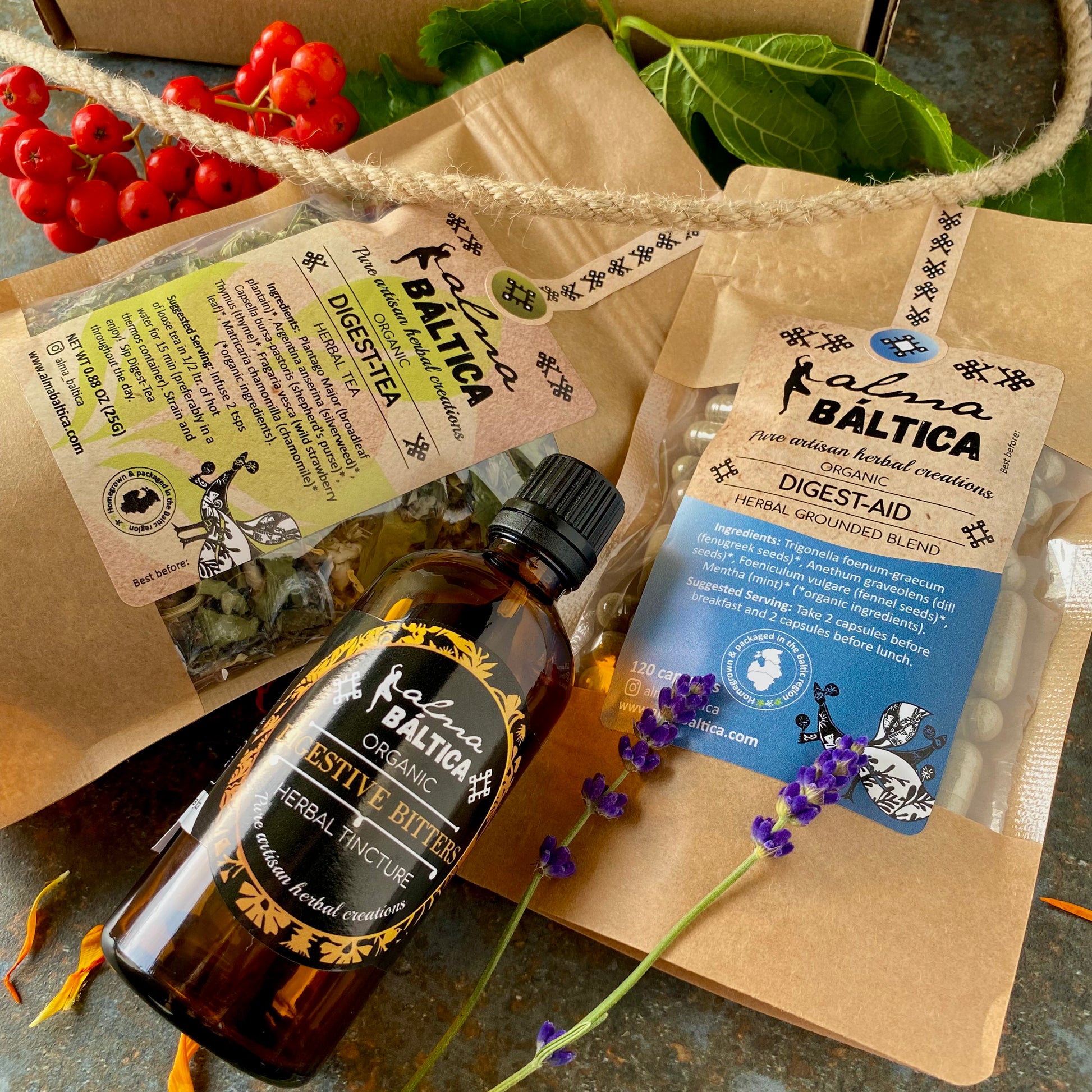  Organic digestive herbal supplement
