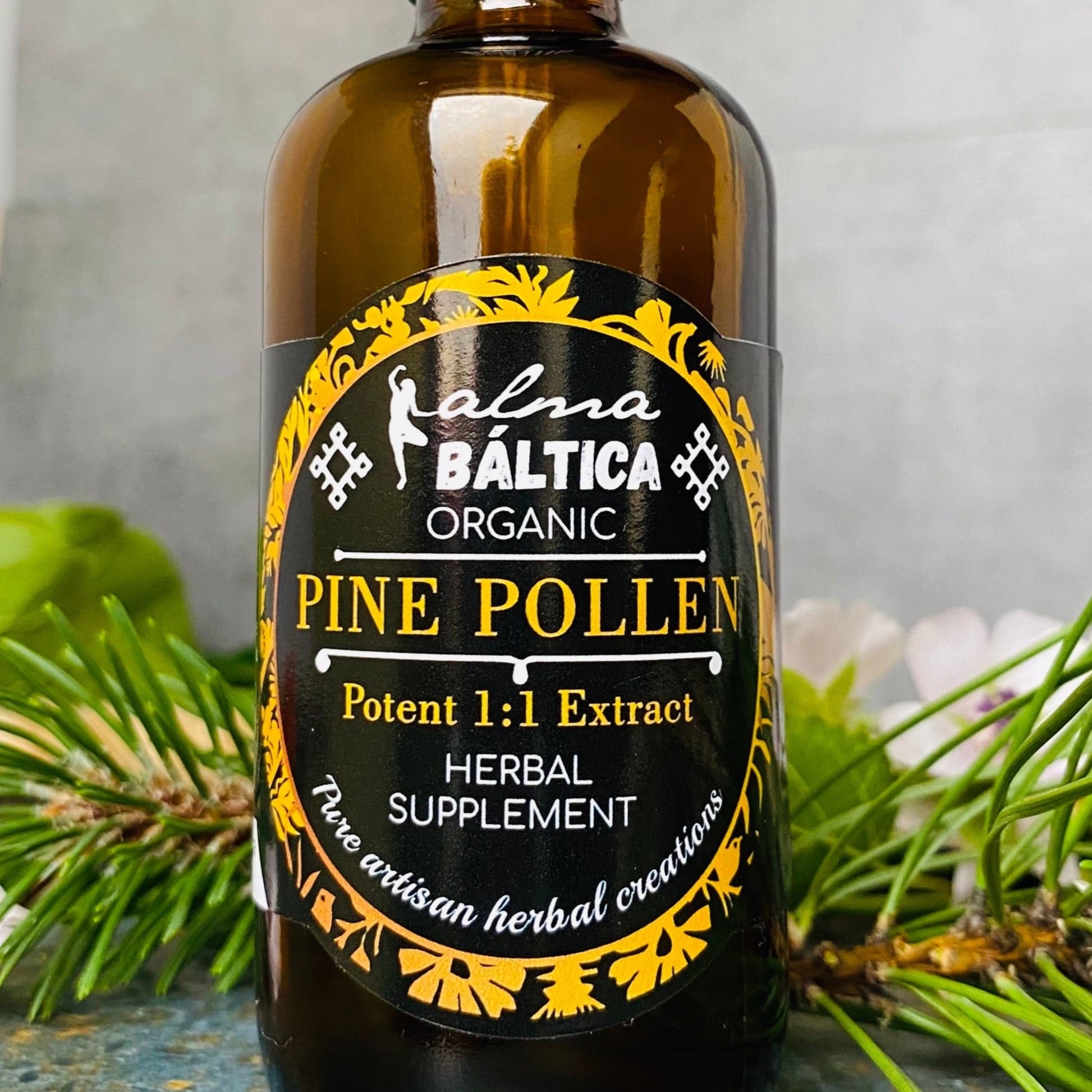 organic pine pollen tincture